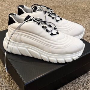 Prada White and Black Men's Sneakers